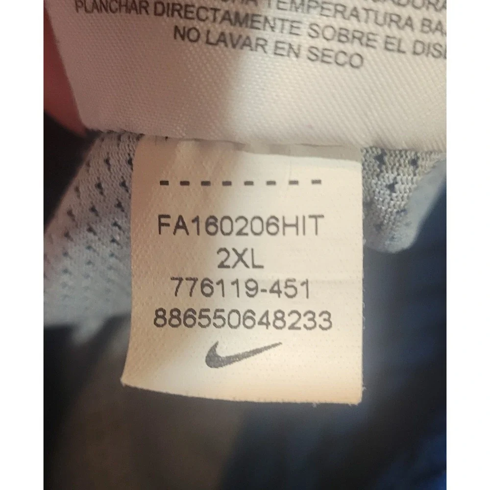 Nike Elite Basketball Shorts Mens 2XL Navy Blue Mesh Athletic Gym 776119-451